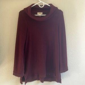 Anthropologie Maeve cowl tunic
